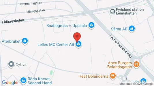 Warehouses for rent i Uppsala - kort over placeringen