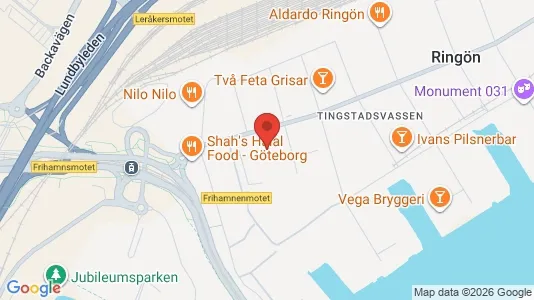 Industrial properties for rent i Lundby - kort over placeringen