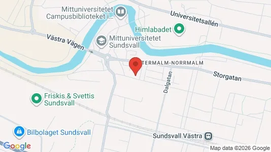 Lokaler til leje i Sundsvall - Foto fra Google Street View