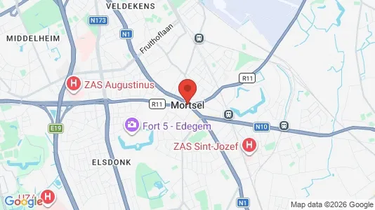 Kontorlokaler til leje i Mortsel - Foto fra Google Street View