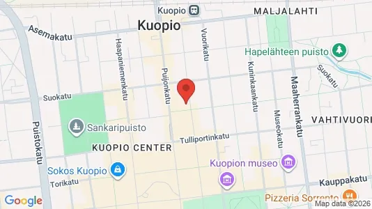 Office spaces for rent i Kuopio - kort over placeringen