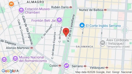Office spaces for rent i Madrid Chamartín - kort over placeringen