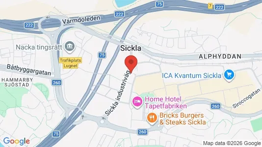 Büros zur Miete i Nacka – Foto von Google Street View