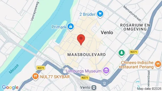 Lokaler til leje i Venlo - kort over placeringen