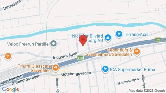 Lagerlokaler för uthyrning i Partille – Foto från Google Street View