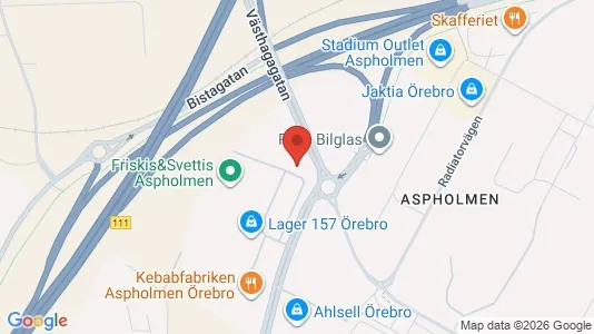 Kontorlokaler til leje i Örebro - kort over placeringen