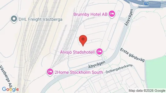 Lokaler til leie i Hammarbyhamnen - kort over placeringen