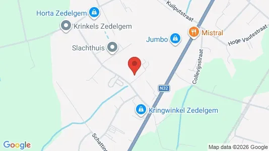 Varastot Vuokrattavana i Zedelgem - Kuva Google Street Viewstä
