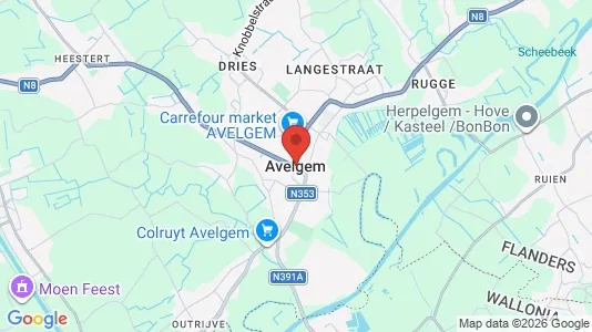 Liikekiinteistöt Vuokrattavana i Avelgem - Kuva Google Street Viewstä