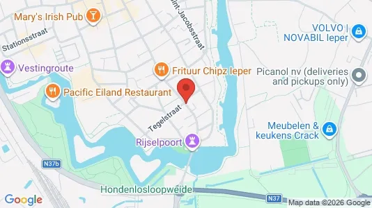 Lokaler til leie i Ieper – Bilde fra Google Street View