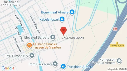 Liikekiinteistöt Vuokrattavana i Almere - kort over placeringen