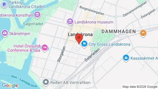 Office spaces for rent i Landskrona - kort over placeringen