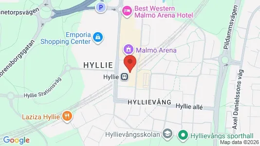 Office spaces for rent i Hyllie - kort over placeringen