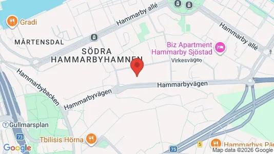 Büros zur Miete i Hammarbyhamnen - kort over placeringen