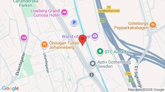 Office spaces for rent i Johanneberg - kort over placeringen