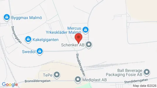 Kontorer til leie i Fosie - kort over placeringen