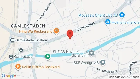 Kontorer til leie i Göteborg Ø - kort over placeringen