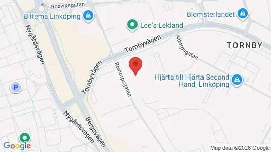 Propiedades industriales En alquiler i Linköping - kort over placeringen
