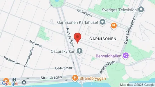 Kontorer til leie i Östermalm - kort over placeringen