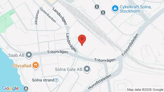 Kontorlokaler til leje i Solna - kort over placeringen