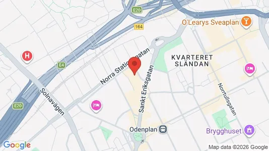 Kontorlokaler til leje i Vasastan - Foto fra Google Street View