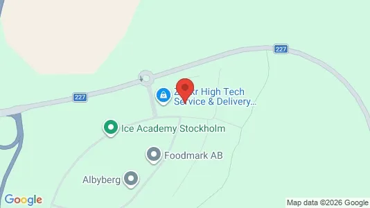Værkstedslokaler til leje i Haninge - kort over placeringen