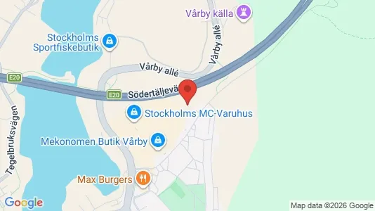 Industrial properties for rent i Huddinge - kort over placeringen