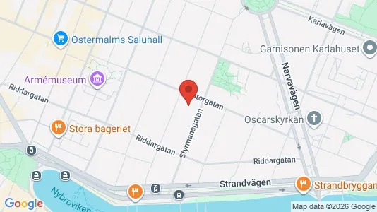 Kontorlokaler til leje i Östermalm - Foto fra Google Street View