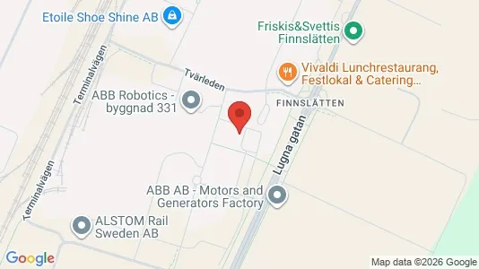 Værkstedslokaler til leje i Västerås - Foto fra Google Street View