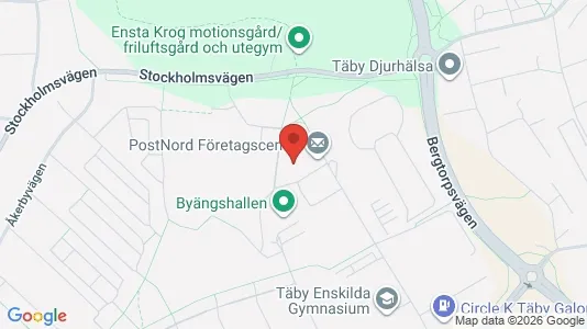 Werkstätte zur Miete i Täby - kort over placeringen