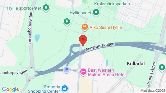 Office spaces for rent i Hyllie - kort over placeringen