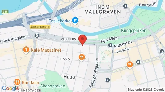 Kontorslokaler för uthyrning i Göteborg Centrum - kort over placeringen