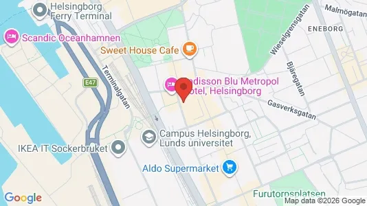 Espacios de oficina En alquiler i Helsingborg - Foto de Google Street View