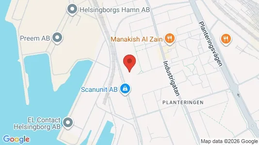 Nieruchomości przemysłowe Do wynajęcia i Helsingborg - kort over placeringen