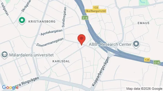 Lager zur Miete i Västerås - kort over placeringen