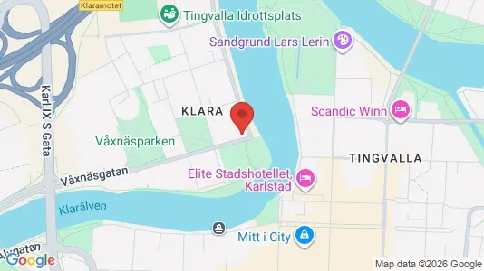 Kontorlokaler til leje i Karlstad - kort over placeringen