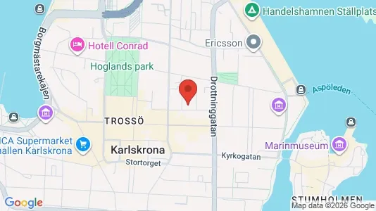 Büros zur Miete i Karlskrona – Foto von Google Street View