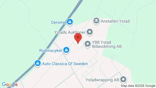 Lagerlokaler til leje i Ystad - Foto fra Google Street View
