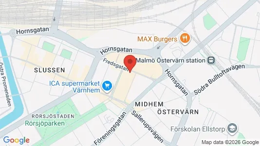 Kontorlokaler til leje i Malmø Centrum - Foto fra Google Street View