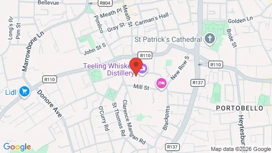 Büros zur Miete i Dublin 8 - kort over placeringen