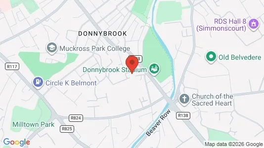 Industrial properties for rent i Dublin 4 - kort over placeringen