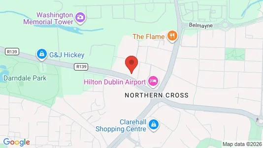 Büros zur Miete i Dublin 17 – Foto von Google Street View
