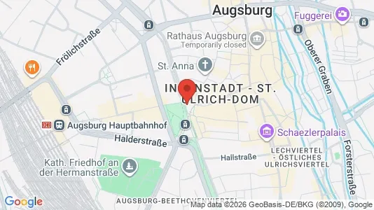 Coworking spaces för uthyrning i Augsburg – Foto från Google Street View