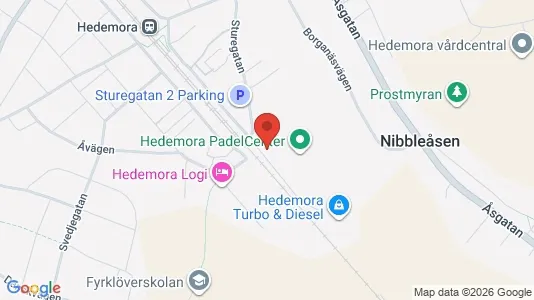 Industrial properties for rent i Hedemora - kort over placeringen