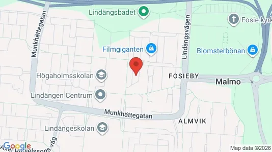 Commercial properties for rent i Fosie - kort over placeringen