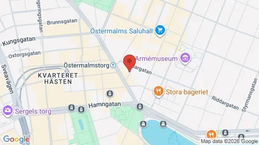Toimistotilat Vuokrattavana i Östermalm - kort over placeringen