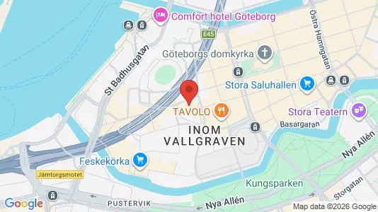 Lokaler til leje i Gøteborg Centrum - kort over placeringen