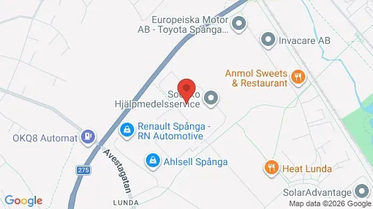Industrilokaler för uthyrning i Västerort - kort over placeringen