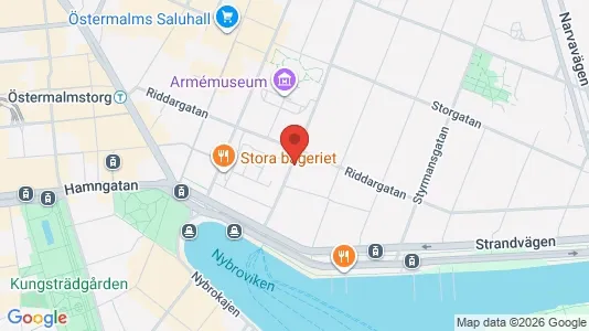 Kontorlokaler til leje i Östermalm - Foto fra Google Street View