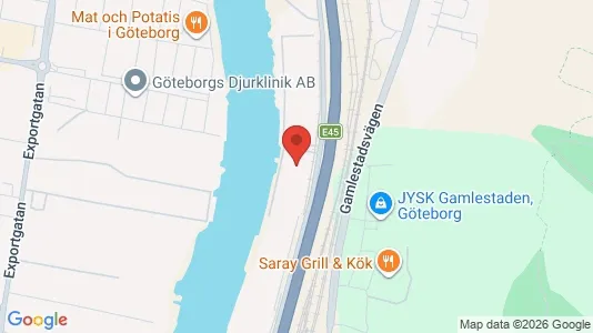 Kontorlokaler til leje i Gøteborg Ø - kort over placeringen